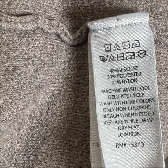 Rachel Zoe mocha waterfall cardigan sweater with pockets size medium - Picture 5 of 5